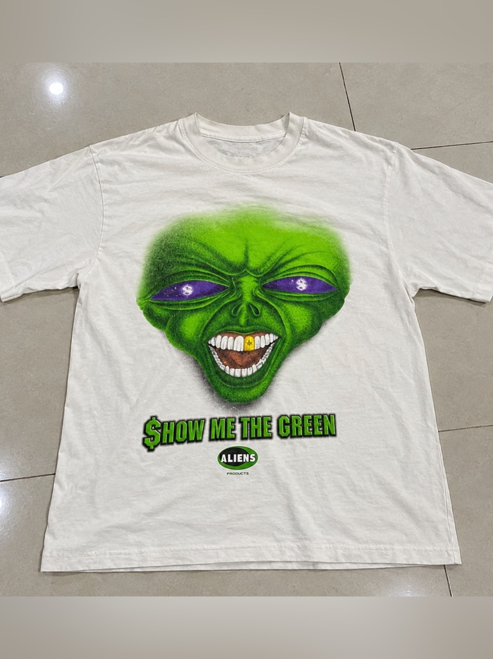 Logotel Aliens Show Me The Green T-Shirt White